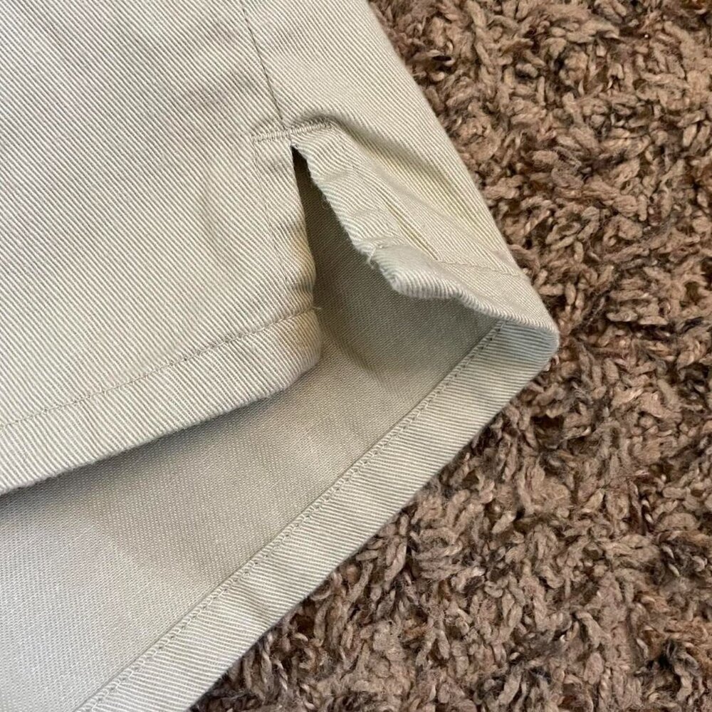Vintage Big Dogs Polo Collar Shirt Khaki Beige 90s Retro Grandpacore - Picture 5 of 6